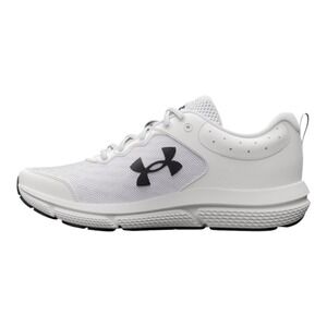 Under Armour Womens Charged Assert 10 Running Shoes White Black 3026179-104 5.5